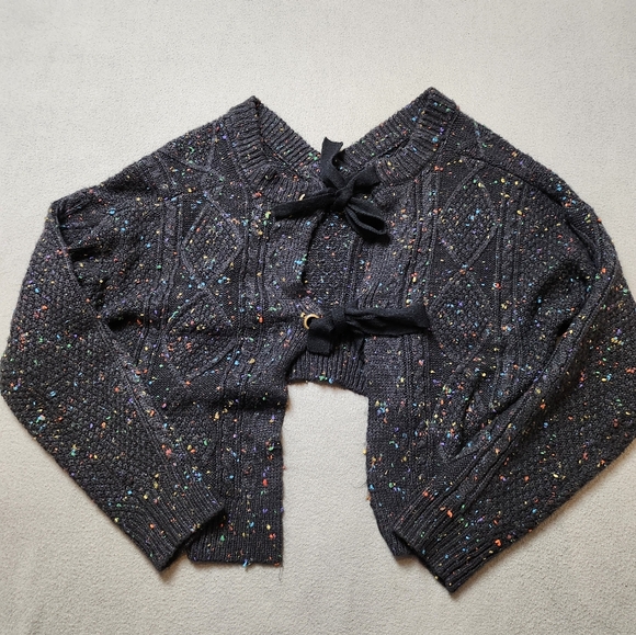 John + Jenn L Speckled Tie Back Sweater - Picture 7 of 13